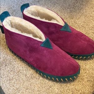 LL Bean cozy Raspberry Slippers